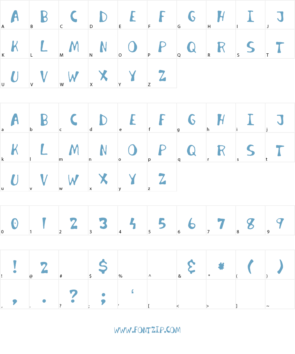 Invader Candy Font Character